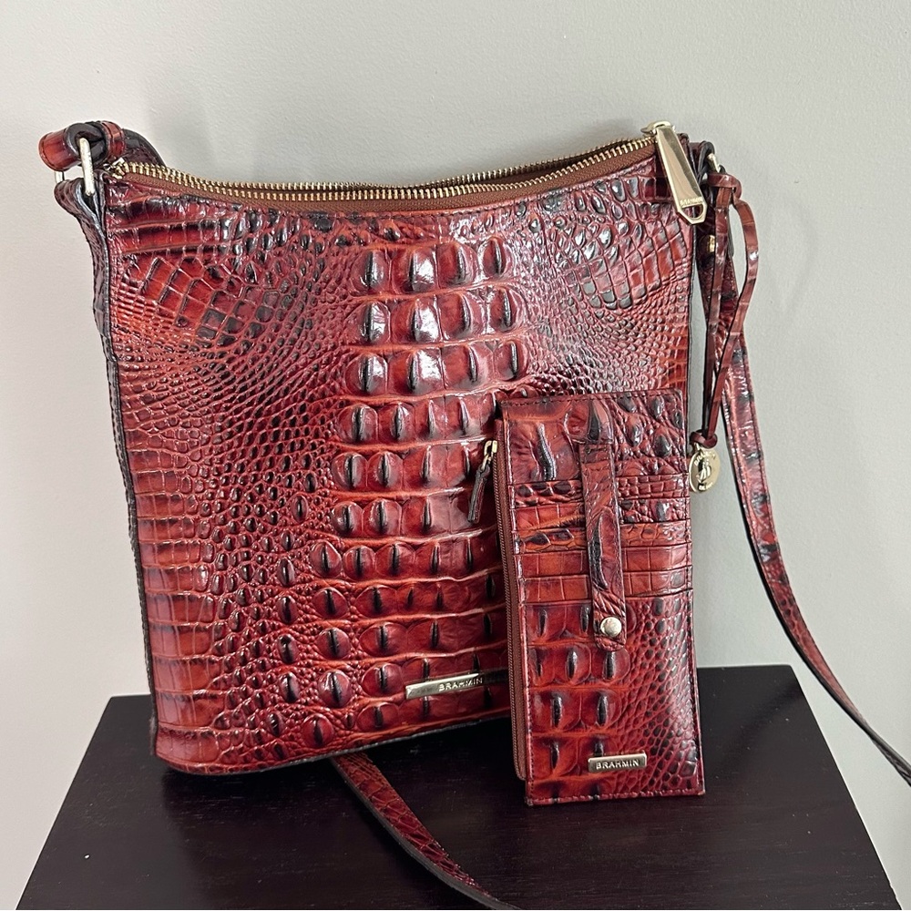 Brahmin Crossbody Style: Katie Dimensions  10.5" W X 10.2" H X 2.5" D